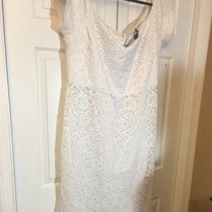 Long white Lace dress
